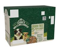 James Wellbeloved Grain Free Puppy Lamb and Chicken in Gravy Pouches - 12 x 90g
