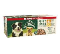James Wellbeloved Puppy Hypoallergenic Pouches - Turkey, Lamb & Chicken in Gravy - Multibuy: 96 x 90g