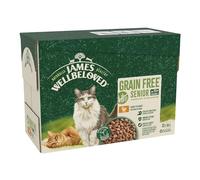 James Wellbeloved Senior 11+ Cat Pouches - Turkey in Gravy - Multibuy: 48 x 85g