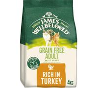 James Wellbeloved Grain Free Adult Dry Cat Food - Turkey - 4kg
