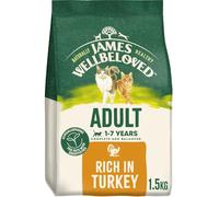 James Wellbeloved Hypoallergenic Dry Cat Food for Adult Cats Turkey 1.5 kg
