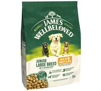 James Wellbeloved Junior Large Breed - Turkey & Rice - Economy Pack: 2 x 12kg