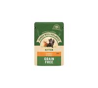 James Wellbeloved Kitten Grain Free Turkey in Gravy 12 Pouches, Hypoallergenic Wet Cat Food, Pack of 1 (12 x 85 g)