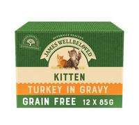 James Wellbeloved Kitten Pouches Grain Free Turkey 12 X 85G