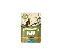 James Wellbeloved Kitten Wet Cat Food Pouches - Turkey, 48 x 85g, Naturally Delicious & Nutritious Meal for Growing Kittens