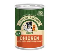 James Wellbeloved Puppy Chicken, Rice and Vegetable in Loaf Can 400g