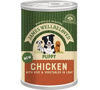 James Wellbeloved Puppy Wet Dog Food Chicken in Loaf - 12 x 400g