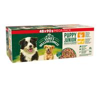 James Wellbeloved Puppy Hypoallergenic Pouches - Turkey, Lamb & Chicken in Gravy - Saver Pack: 96 x 90g