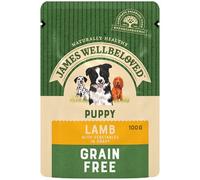 James Wellbeloved Puppy Lamb Grain Free Pchs 12x100g