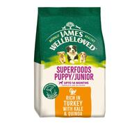 James Wellbeloved Puppy/Junior Superfoods - Turkey with Kale & Quinoa - 1.5kg