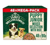 James Wellbeloved Puppy Hypoallergenic Pouches - Turkey, Lamb & Chicken in Gravy - Multibuy: 96 x 90g