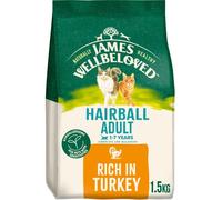 James Wellbeloved Rich in Turkey Hairball Adult Dry Cat Food - 1.5kg