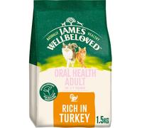 James Wellbeloved Rich in Turkey Oral Health Adult Dry Cat Food - 1.5kg