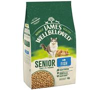 James Wellbeloved Senior Fish 4 kg Bag, Hypoallergenic Dry Cat Food