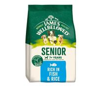 James Wellbeloved Senior Fish & Rice Dry Dog Food - Size: 2kg
