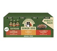 James Wellbeloved Senior Grain Free in Loaf 12 Cans, Hypoallergenic Wet Dog Food, Pack of 1 (12 x 400 g)