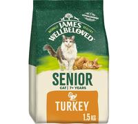 James Wellbeloved Senior Turkey 1.5 kg Bag, Hypoallergenic Dry Cat Food