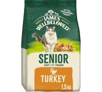 James Wellbeloved Senior Turkey 1.5 kg Bag, Hypoallergenic Dry Cat Food