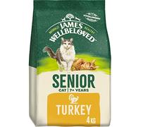 James Wellbeloved Senior Turkey 4 kg Bag, Hypoallergenic Dry Cat Food