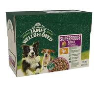 James Wellbeloved Adult Hypoallergenic Superfoods Pouches - Turkey in Gravy - Saver Pack: 48 x 90g