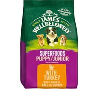 James Wellbeloved Turkey, Kale & Quinoa Puppy/junior Dog Superfood 1.5Kg