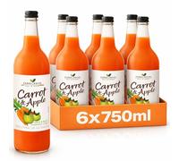 James White Organic Carrot and Apple Juice, 750ml (Pack of 6)