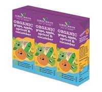 James White Organic Grape Apple Apricot & Cucumber Juice Drink 3x 200ml