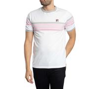 James Yarn Dye Stripe T-Shirt White/High Rise/Prism Pink XL