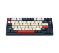 JamesDonkey J1 Low-Profile Wireless Mechanical Keyboard - QMK/VIA RGB Backlit, Hot-Swappable Red Switch, 2.4 GHz Bluetooth, PBT Keycaps, 75% Layout Mac/Win/Linux for Office/Gaming - Dark Blue