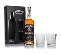Jameson Black Barrel Gift Set with 2x Glasses Blended Whiskey
