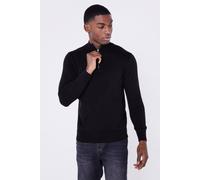 Jameson Carter Men's Sloane Knitted Quarter Zip in Black | Size: XL Jameson Carter Black XL