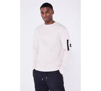 Jameson Carter Men's Stealth Cargo Jumper in Stone | Size: Medium Jameson Carter Stone M