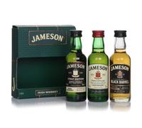 Jameson Irish Miniatures Gift Box Selection | 3 x 50ml | Jameson Original, Black Barrel and Stout Edition Triple Distilled Minis | Gift set for Birthday's and Special Occasions