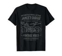 James's Garage Motorcycle Design for the Name James T-Shirt