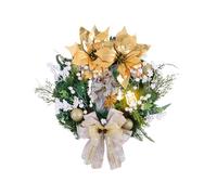jamgeery Christmas Wreath,Nativity Scene Home Decorations - Artificial Holiday Garland with LED Lights,for Porch Entryway Living Room Bedroom Kitchen Fireplace Mantle Wedding Party