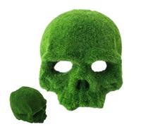 jamgeery Fish Tank Decorations - Resin Artificial Moss Skull Shelter - Small Aquarium Accessories Fish Cave,for Home Office Breeders Keepers Aquascapers Aquatic Pet Enthusiasts Betta Turtle