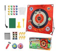 jamgeery Golf Chipping Game,Golf Practice Mat Indoor Putting Set | Golfing Trainer with Accessories, Football Sports Equipment for Fathers Practice Backyard Men Lawn Yard Indoor Party
