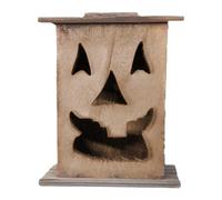 jamgeery Halloween Lanterns Decoration | Lantern Lights,Pumpkin Face Wooden Table Centerpiece for Haunted House Pathway Backyard Front Porch Party Garden Lawn Balcony