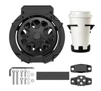 jamgeery Motorcycle Drink Holder, Non-Slip Foldable 360 Degree Rotatable - Motorcycle Water Bottle Holder for Mountain Bikes City Bikes Travel Commuting