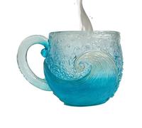 jamgeery Resin Coffee Mugs | 12 Oz Sea Theme Water Tea Cup - Sea Theme Resin Water Cup,for Workplace Travel Bar Kitchen Home Cafe Party Gathering