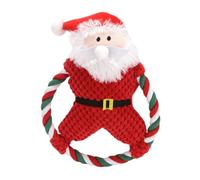 jamgeery Squeaky Dog Toys,Christmas Santa Dog Toy | Cute Doll Puppy Chewers Pet Indoor Play for Car Travel Park Bedroom Home Living
