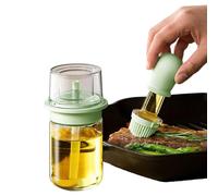 jamgeery Vegetable Oil Dispenser | 2-in-1 Barbecue Dispenser - BBQ Oil Dispensing Bottle with Silicone Basting Brush | for Kitchen Cooking BBQ Vinegar Fryer Sauce Home Grilling