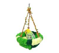 jamgeery Warm Bird Bed - Plush Winter Warm Parrot Nest - Parakeet Supplies for Hiding Sleeping Perching Resting Nesting Feeding Keeping Breeding Indoor Outdoor Aviary Decoration
