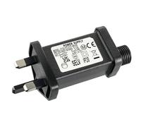 JAMHER 31V 3.6W 0.12A Transformer Plug LED Driver IP20 Waterproof Power Supply Adapter with Timer 8 Modes for Christmas Tree Lights Flashing Lights Fairy Lights Icicle Lights Net Lights(1 Pack)