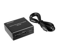 JAMHER 4K x 2K HDMI Audio Extractor Splitter, Audio Extractor HDMI to Optical Spdif Toslink 3.5 mm Stereo Audio Splitter Converter, Compatable for TV, PC, PS3/4/5, Blu-ray/DVD/HD Player