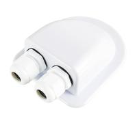 JAMHER IP68 Waterproof ABS Solar Cable Entry Fitting with 2-Way Cable Entry Roof Guide for Motorhomes, Caravans, Ships