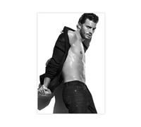 Jamie Dornan Retro Art Male Canvas Poster Bedroom Decor Sports Landscape Office Room Decor Gift Unframe 12x18inch Style-3
