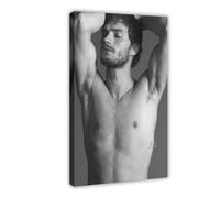 Jamie Dornan Retro Art Male Star Canvas Poster Bedroom Decor Sports Landscape Office Room Decor Gift Frame 16x24inch Style-2