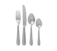 Jamie Oliver Big Love Antique Finish Classic Cutlery Set, 16-Piece Silverware Service Set, Including Knives, Forks and Spoons, Dishwasher Safe, Gift Boxed