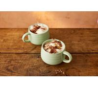 Jamie Oliver Big Love Cosy Cuppa, Stoneware, Green, Set of 2 in Light Green Jamie Oliver Light Green